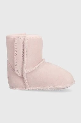 Zdjęcie produktu UGG śniegowce zamszowe dziecięce I BABY CLASSIC G kolor różowy