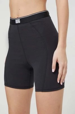 Zdjęcie produktu UGG szorty damskie kolor czarny gładkie high waist 1152857
