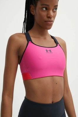 Zdjęcie produktu Under Armour biustonosz sportowy kolor różowy gładki 1379195