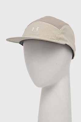 Zdjęcie produktu Under Armour czapka z daszkiem Iso-Chill Armourvent kolor beżowy z nadrukiem