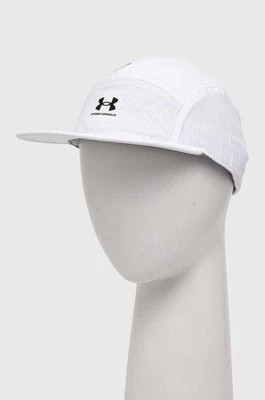 Zdjęcie produktu Under Armour czapka z daszkiem Iso-Chill Armourvent kolor biały z nadrukiem