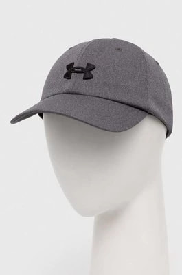 Zdjęcie produktu Under Armour czapka z daszkiem kolor szary z aplikacją