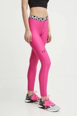 Zdjęcie produktu Under Armour legginsy treningowe HG Authentics kolor różowy z nadrukiem
