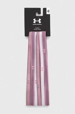 Zdjęcie produktu Under Armour opaski na głowę 6-pack kolor różowy 1286016