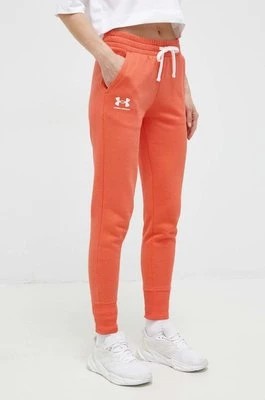 Zdjęcie produktu Under Armour spodnie damskie kolor pomarańczowy melanżowe 1356416-035