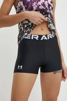 Zdjęcie produktu Under Armour szorty treningowe Authentics kolor czarny z nadrukiem medium waist