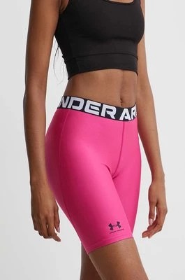 Zdjęcie produktu Under Armour szorty treningowe HG Authentics kolor różowy z nadrukiem medium waist