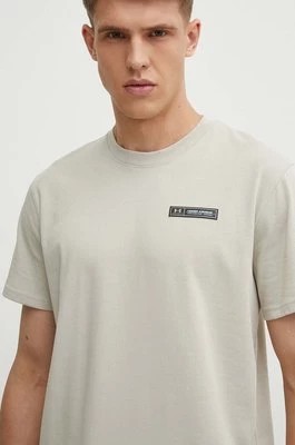 Zdjęcie produktu Under Armour t-shirt męski kolor beżowy z aplikacją