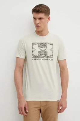 Zdjęcie produktu Under Armour t-shirt męski kolor beżowy z nadrukiem