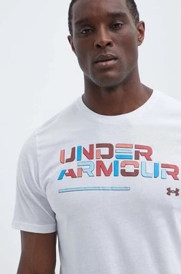Zdjęcie produktu Under Armour t-shirt męski kolor biały z nadrukiem