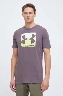 Zdjęcie produktu Under Armour t-shirt męski kolor brązowy z nadrukiem 1329581