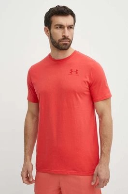 Zdjęcie produktu Under Armour t-shirt męski kolor czerwony z nadrukiem 1326799