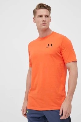Zdjęcie produktu Under Armour t-shirt męski kolor pomarańczowy gładki 1326799