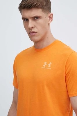 Zdjęcie produktu Under Armour t-shirt męski kolor pomarańczowy z nadrukiem 1326799