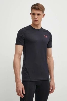 Zdjęcie produktu Under Armour t-shirt treningowy HG Armour kolor czarny z nadrukiem