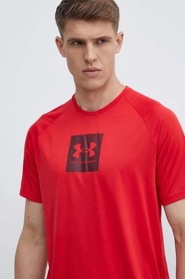 Zdjęcie produktu Under Armour t-shirt treningowy kolor czerwony z nadrukiem 1380785