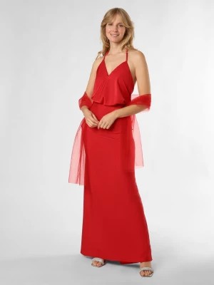 Zdjęcie produktu Unique Damska sukienka wieczorowa ze stułą Kobiety czerwony jednolity,