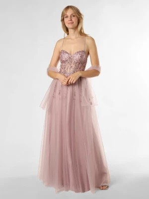 Zdjęcie produktu Unique Damska sukienka wieczorowa ze stułą Kobiety różowy|lila jednolity,