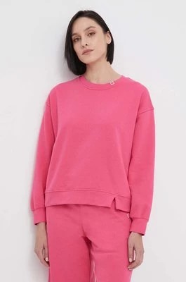 Zdjęcie produktu United Colors of Benetton bluza damska kolor różowy gładka