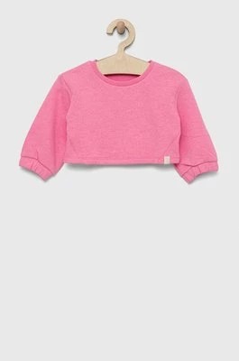 Zdjęcie produktu United Colors of Benetton bluza dziecięca kolor fioletowy gładka
