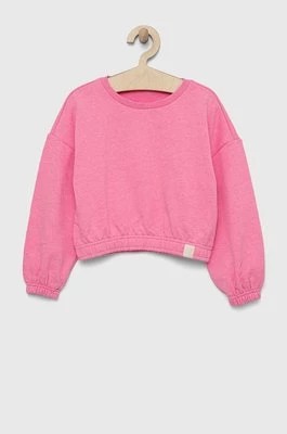 Zdjęcie produktu United Colors of Benetton bluza dziecięca kolor fioletowy gładka
