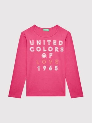 Zdjęcie produktu United Colors Of Benetton Bluzka 3I9WC154I Różowy Regular Fit