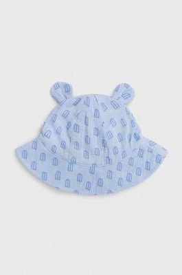Zdjęcie produktu United Colors of Benetton kapelusz bawełniany niemowlęcy kolor niebieski bawełniany
