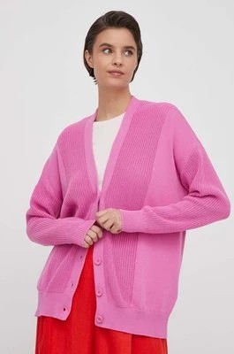 Zdjęcie produktu United Colors of Benetton kardigan bawełniany kolor różowy