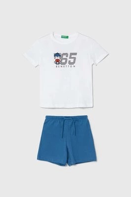 Zdjęcie produktu United Colors of Benetton komplet bawełniany dziecięcy kolor biały