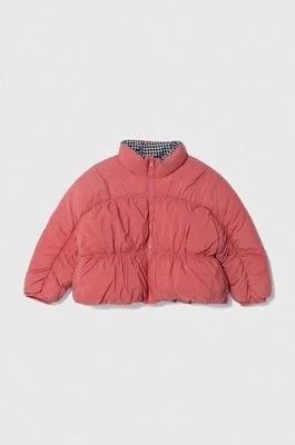 Zdjęcie produktu United Colors of Benetton kurtka dwustronna dziecięca kolor różowy