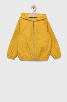 Zdjęcie produktu United Colors of Benetton kurtka dziecięca kolor żółty