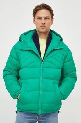Zdjęcie produktu United Colors of Benetton kurtka męska kolor zielony zimowa oversize