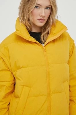 Zdjęcie produktu United Colors of Benetton kurtka puchowa damska kolor żółty zimowa oversize