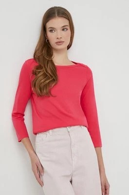Zdjęcie produktu United Colors of Benetton longsleeve bawełniany kolor różowy
