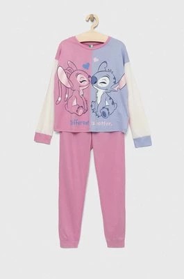 Zdjęcie produktu United Colors of Benetton piżama dziecięca x Disney kolor różowy wzorzysta