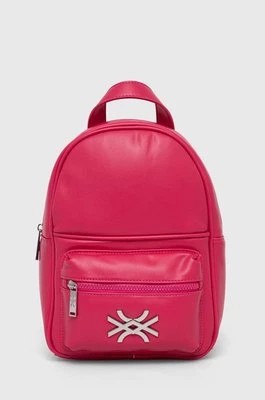 Zdjęcie produktu United Colors of Benetton plecak damski kolor różowy mały gładki