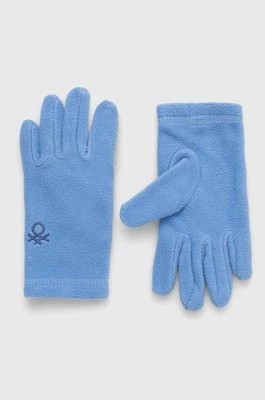 Zdjęcie produktu United Colors of Benetton rękawiczki dziecięce kolor niebieski