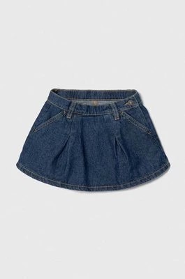 Zdjęcie produktu United Colors of Benetton spódnica jeansowa dziecięca kolor niebieski mini rozkloszowana