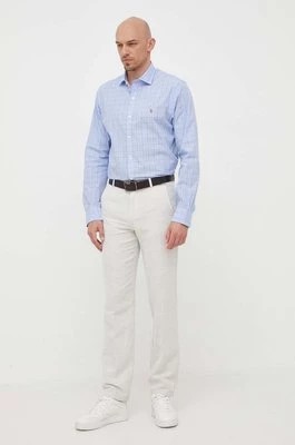 Zdjęcie produktu United Colors of Benetton spodnie męskie kolor beżowy proste