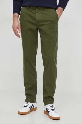 Zdjęcie produktu United Colors of Benetton spodnie męskie kolor zielony proste