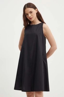 Zdjęcie produktu United Colors of Benetton sukienka bawełniana kolor czarny mini rozkloszowana