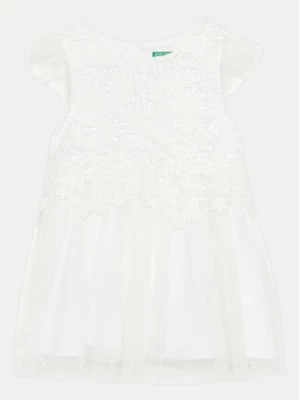 Zdjęcie produktu United Colors Of Benetton Sukienka codzienna 40WMGV01R Biały Regular Fit