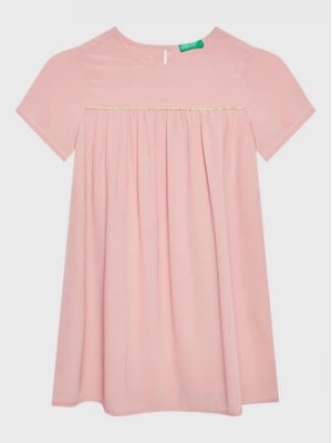 Zdjęcie produktu United Colors Of Benetton Sukienka elegancka 493VCV00U Różowy Regular Fit
