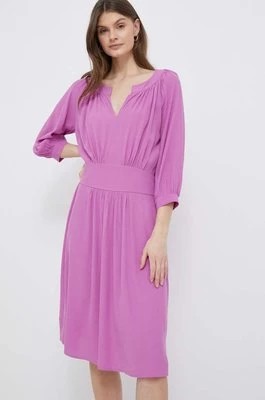 Zdjęcie produktu United Colors of Benetton sukienka kolor fioletowy mini rozkloszowana