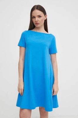 Zdjęcie produktu United Colors of Benetton sukienka kolor niebieski mini prosta