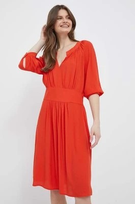 Zdjęcie produktu United Colors of Benetton sukienka kolor pomarańczowy mini rozkloszowana