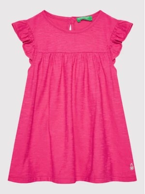 Zdjęcie produktu United Colors Of Benetton Sukienka letnia 3Z7QGV002 Różowy Regular Fit