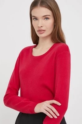 Zdjęcie produktu United Colors of Benetton sweter bawełniany kolor różowy lekki