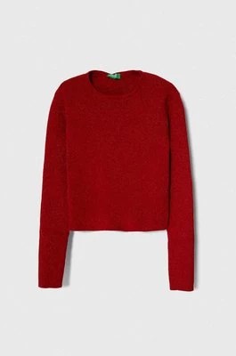 Zdjęcie produktu United Colors of Benetton sweter dziecięcy kolor czerwony lekki