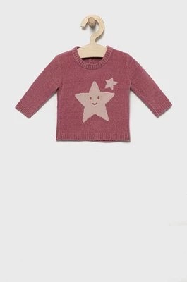 Zdjęcie produktu United Colors of Benetton sweter dziecięcy kolor różowy lekki